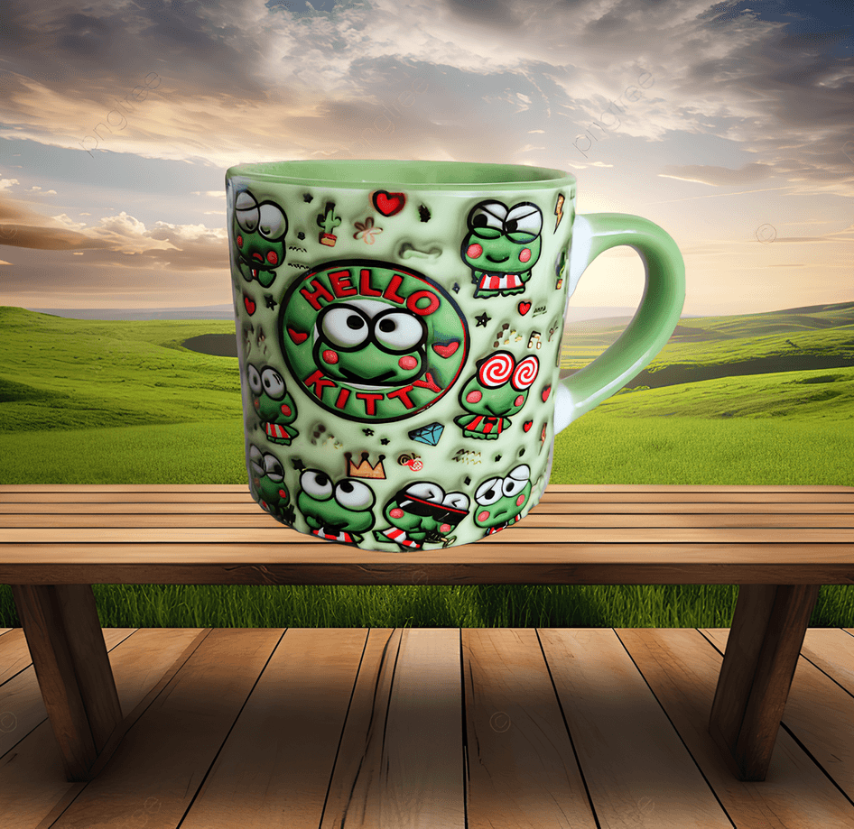 Hello Kitty Baskı Porselen Fincan