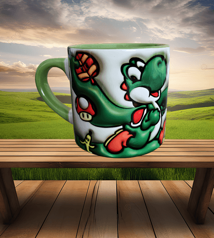 Super Mario Baskı Porselen Fincan