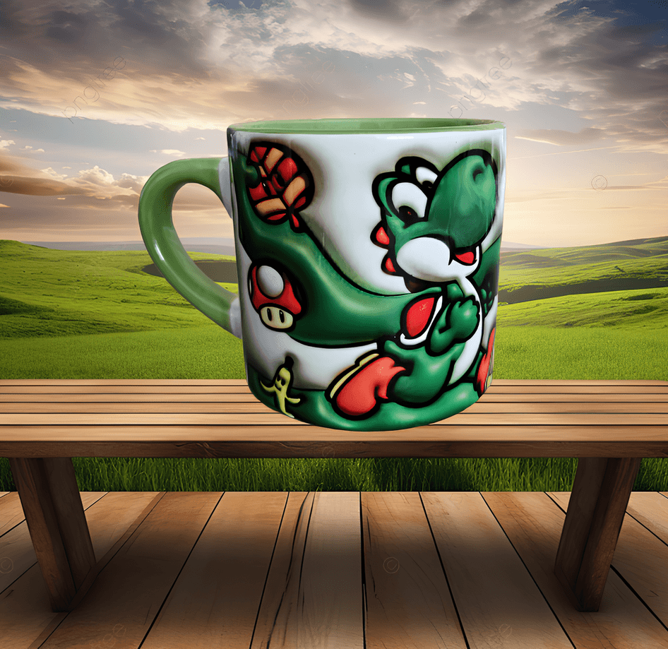 Super Mario Baskı Porselen Fincan