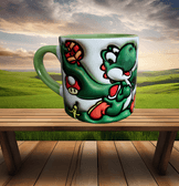 Super Mario Baskı Porselen Fincan