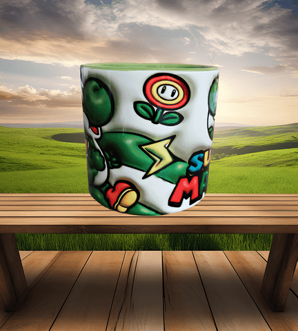 Super Mario Baskı Porselen Fincan
