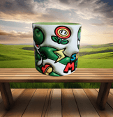 Super Mario Baskı Porselen Fincan