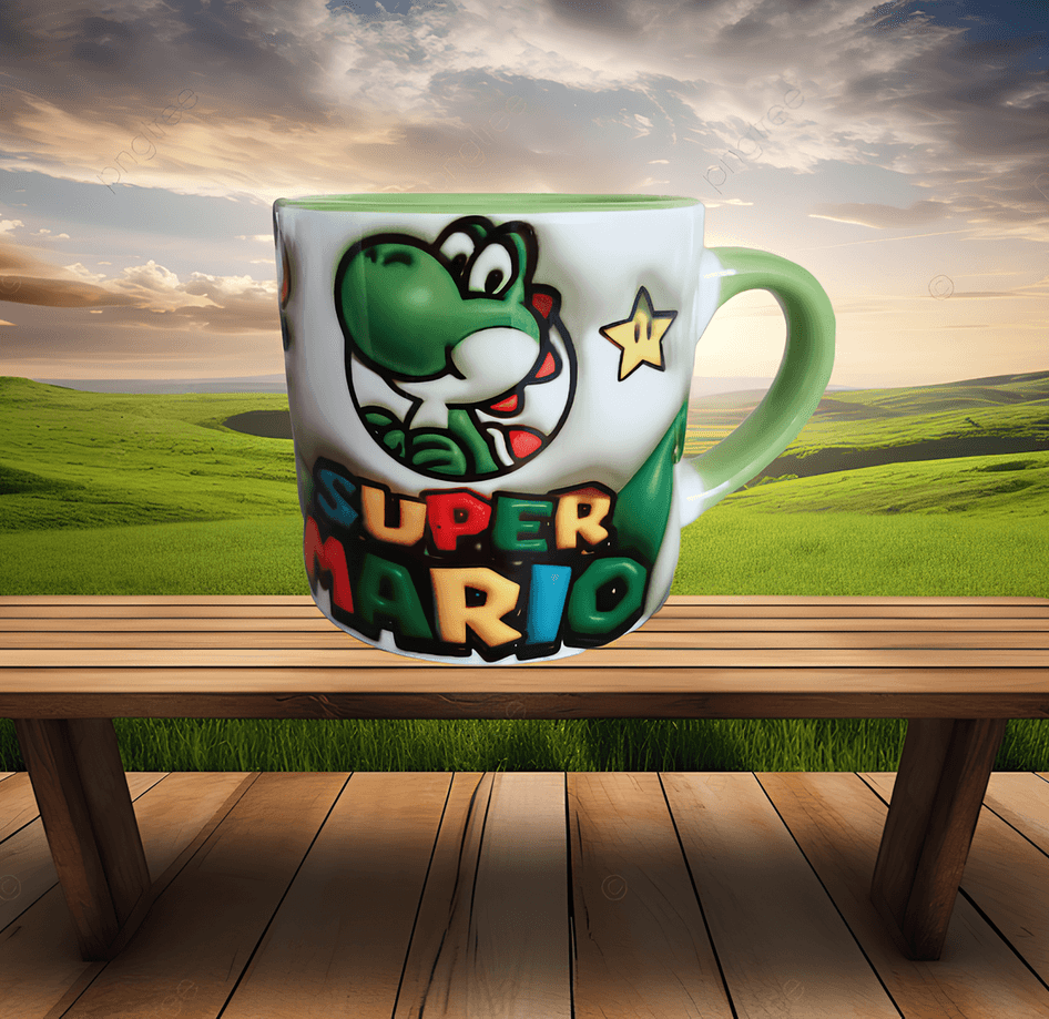 Super Mario Baskı Porselen Fincan