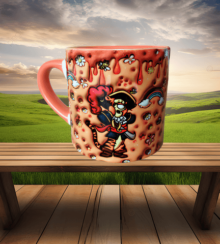 Winnie The Pooh Tiger Baskı Porselen Fincan