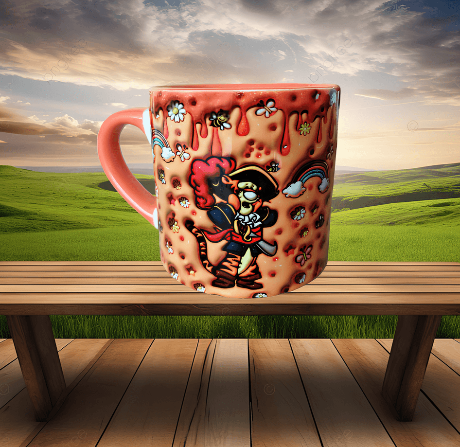 Winnie The Pooh Tiger Baskı Porselen Fincan