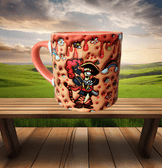 Winnie The Pooh Tiger Baskı Porselen Fincan