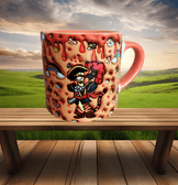 Winnie The Pooh Tiger Baskı Porselen Fincan