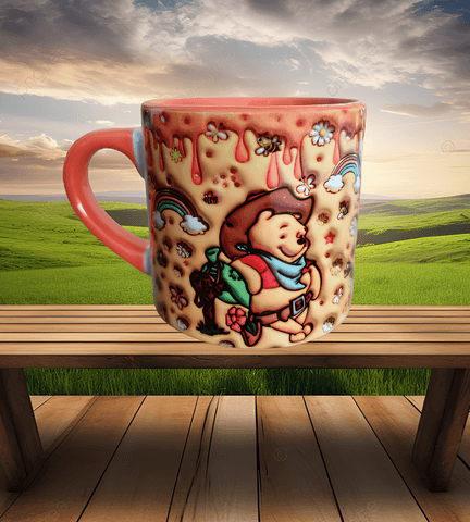 Winnie The Pooh Baskı Porselen Fincan