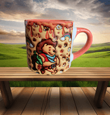 Winnie The Pooh Baskı Porselen Fincan