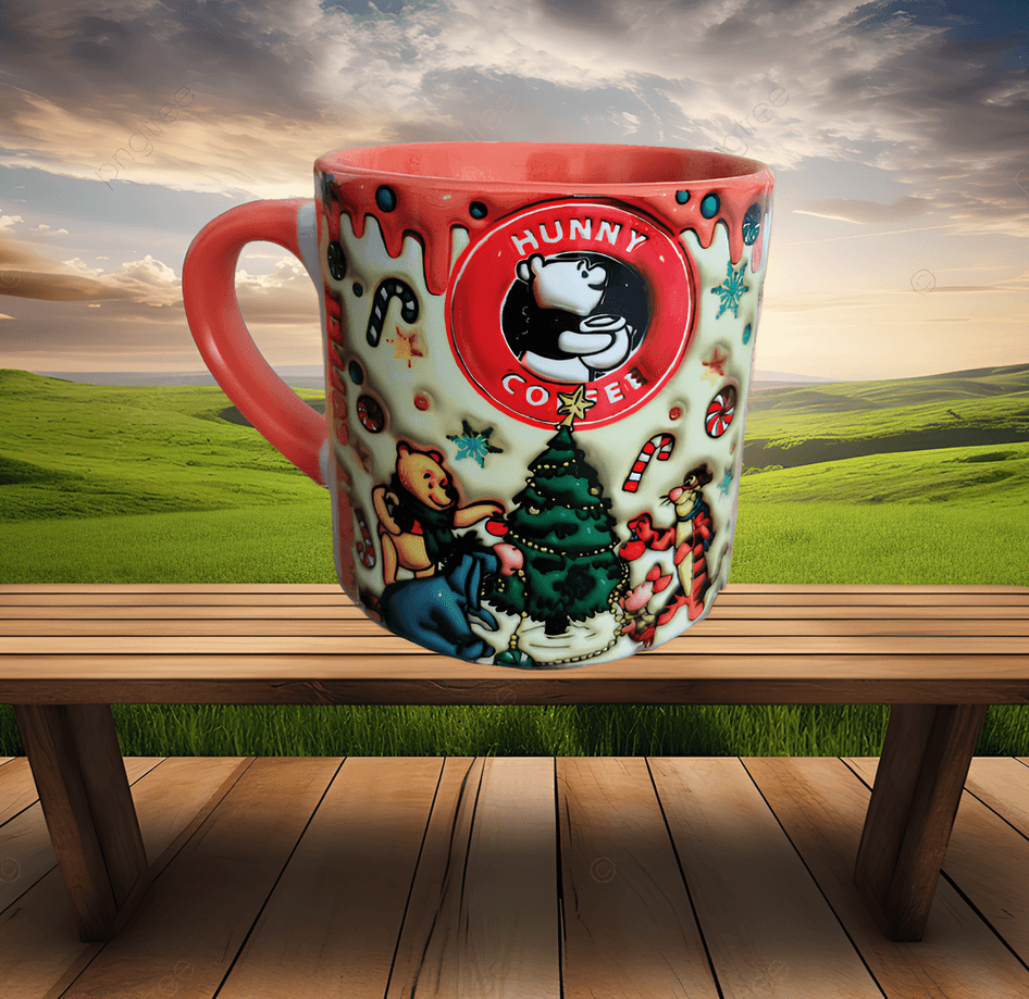 Winnie The Pooh Baskı Porselen Fincan