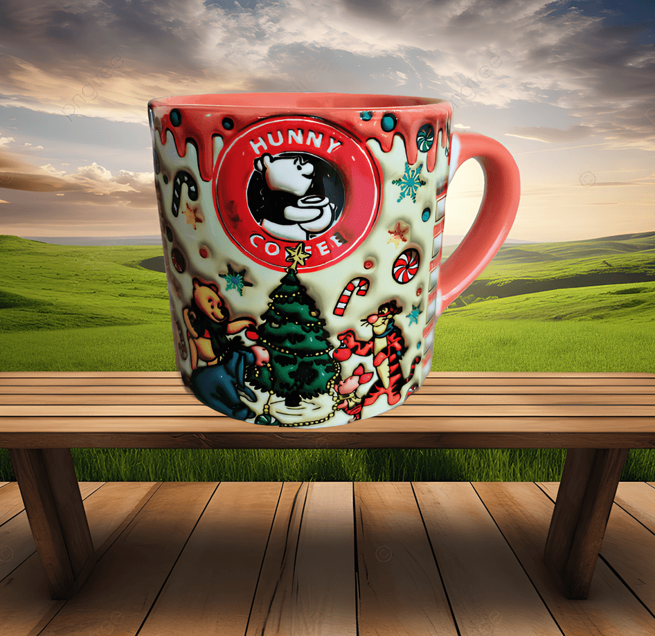 Winnie The Pooh Baskı Porselen Fincan