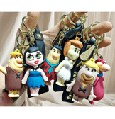 Taş devri fred silikon lüks büyük boy anahtarlık çanta aksesuar