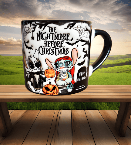 Stitch Halloween Baskı Porselen Fincan