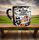 Stitch Halloween Baskı Porselen Fincan
