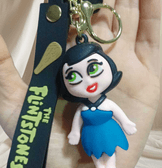 Taş devri Betty silikon lüks büyük boy anahtarlık çanta aksesuar