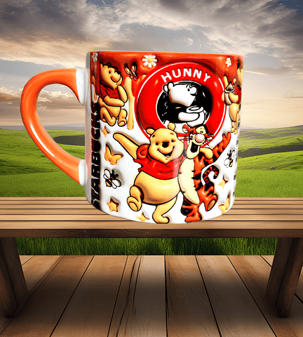 Winnie The Pooh Baskı Porselen Fincan