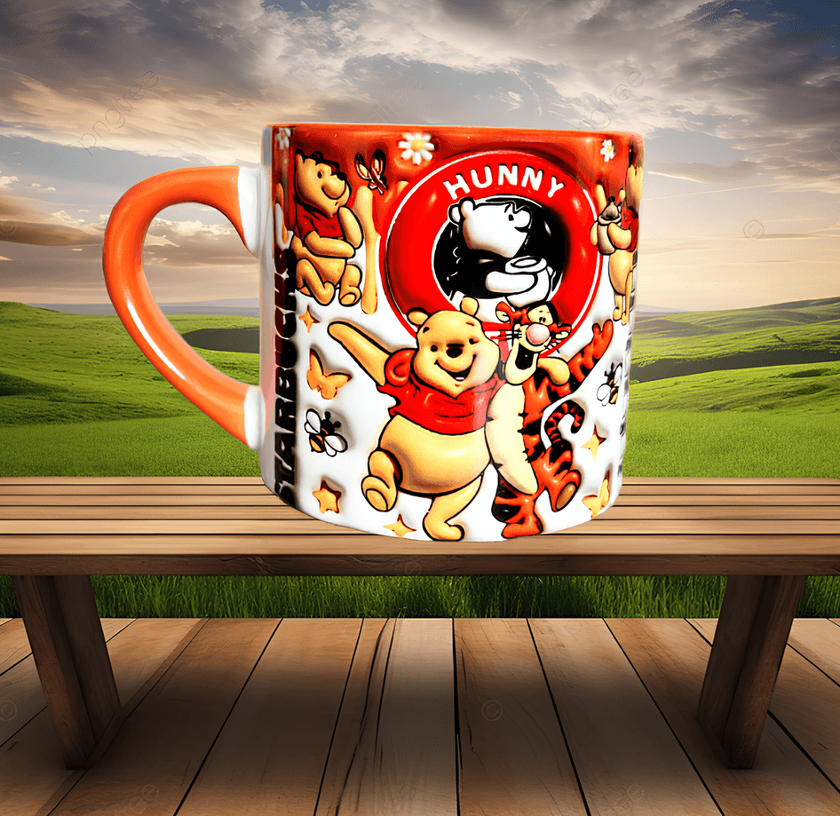 Winnie The Pooh Baskı Porselen Fincan