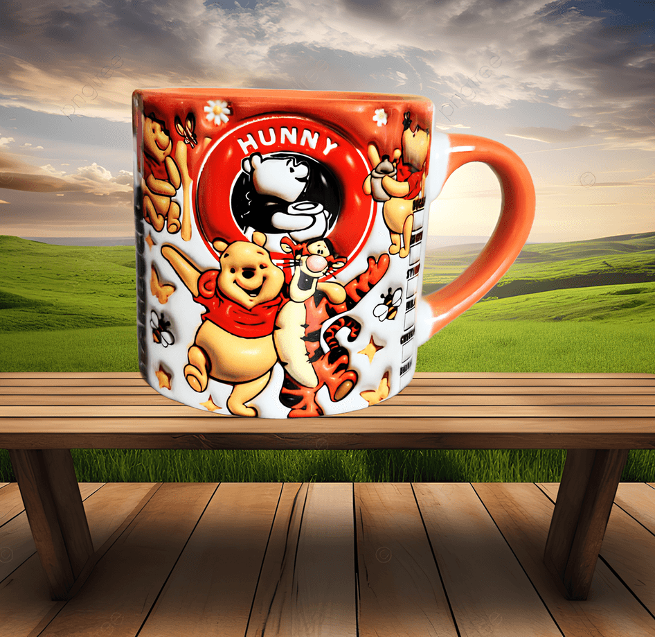 Winnie The Pooh Baskı Porselen Fincan