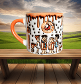 Taş Devri Baskı Porselen Fincan