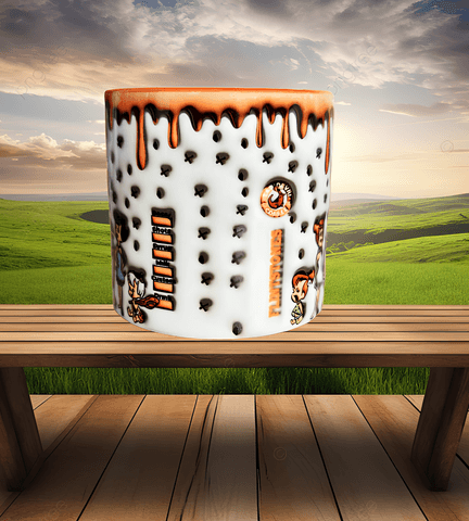 Taş Devri Baskı Porselen Fincan