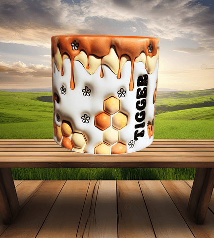 Winnie The Pooh Tiger Baskı Porselen Fincan