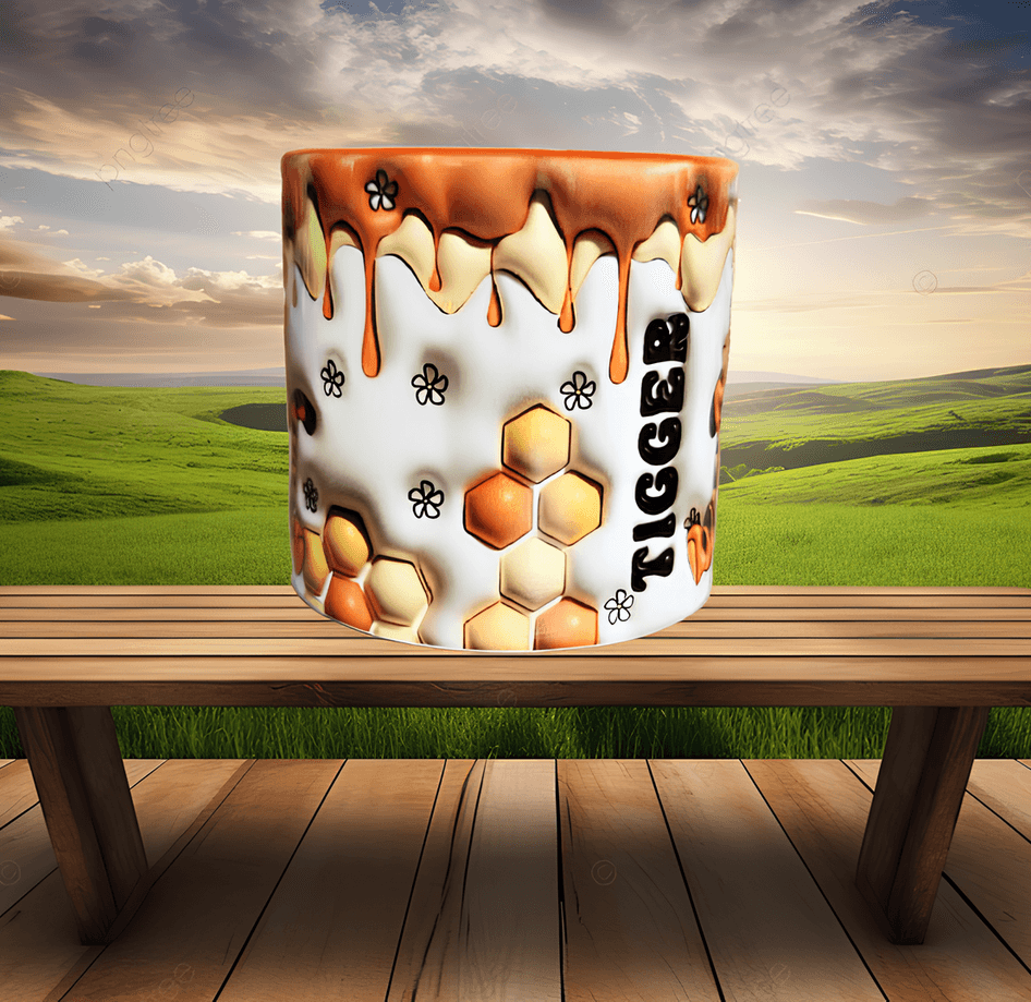 Winnie The Pooh Tiger Baskı Porselen Fincan