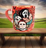 Katiller Halloween Baskı Porselen Fincan