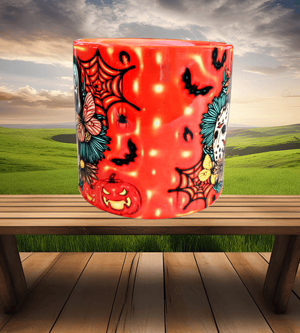 Katiller Halloween Baskı Porselen Fincan