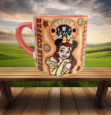 Prenses Baskı Porselen Fincan