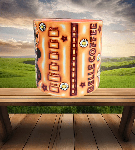 Prenses Baskı Porselen Fincan