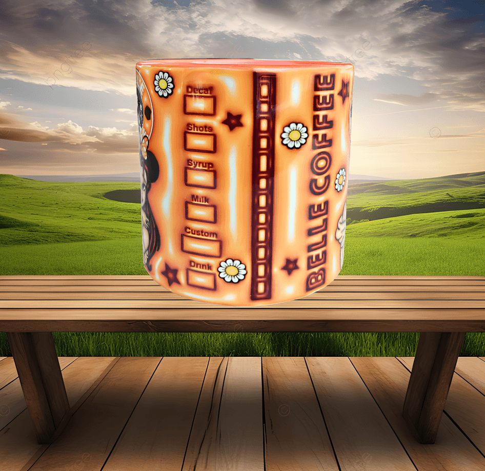 Prenses Baskı Porselen Fincan