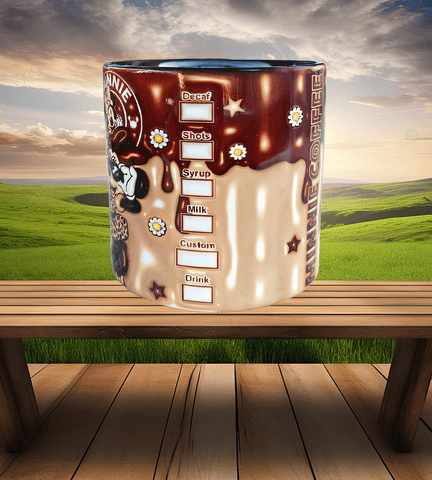 Minnie Baskı Porselen Fincan