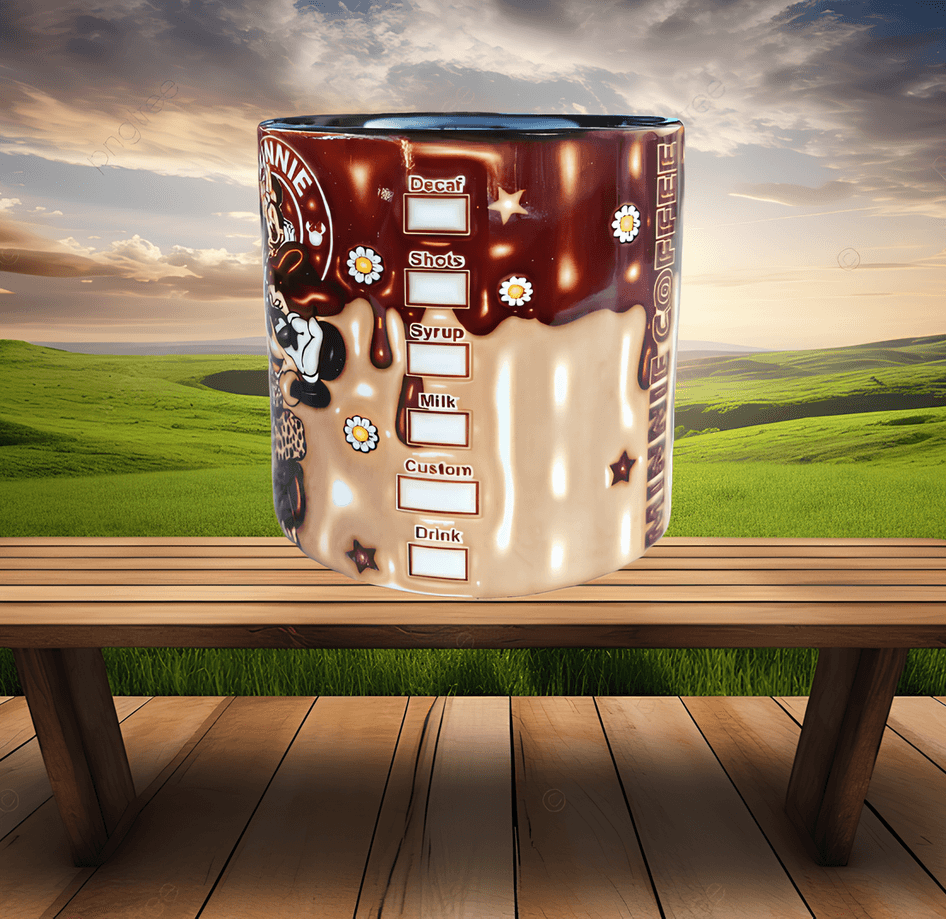 Minnie Baskı Porselen Fincan