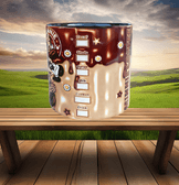 Minnie Baskı Porselen Fincan