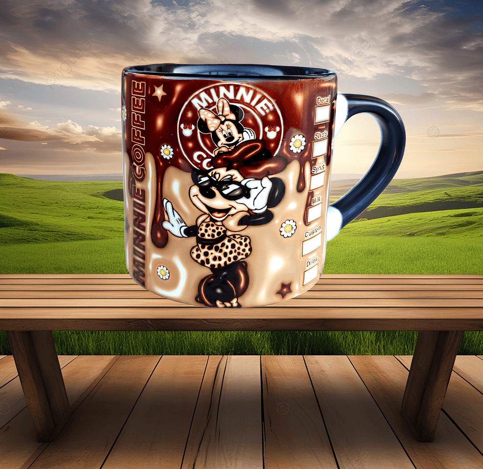 Minnie Baskı Porselen Fincan