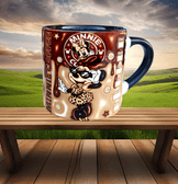 Minnie Baskı Porselen Fincan