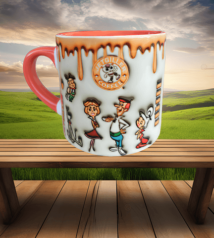 Jetgiller Baskı Porselen Fincan