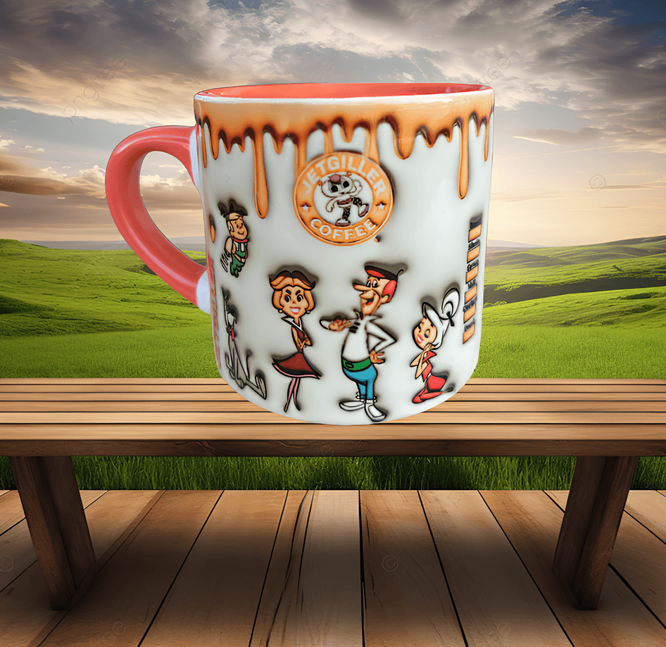 Jetgiller Baskı Porselen Fincan