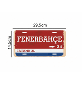 Kişiye özel baskı vintage metal plaka