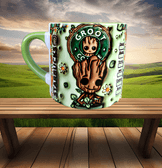 Groot Baskı Porselen Fincan