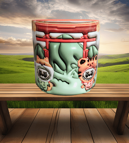 Labubu Baskı Porselen Fincan