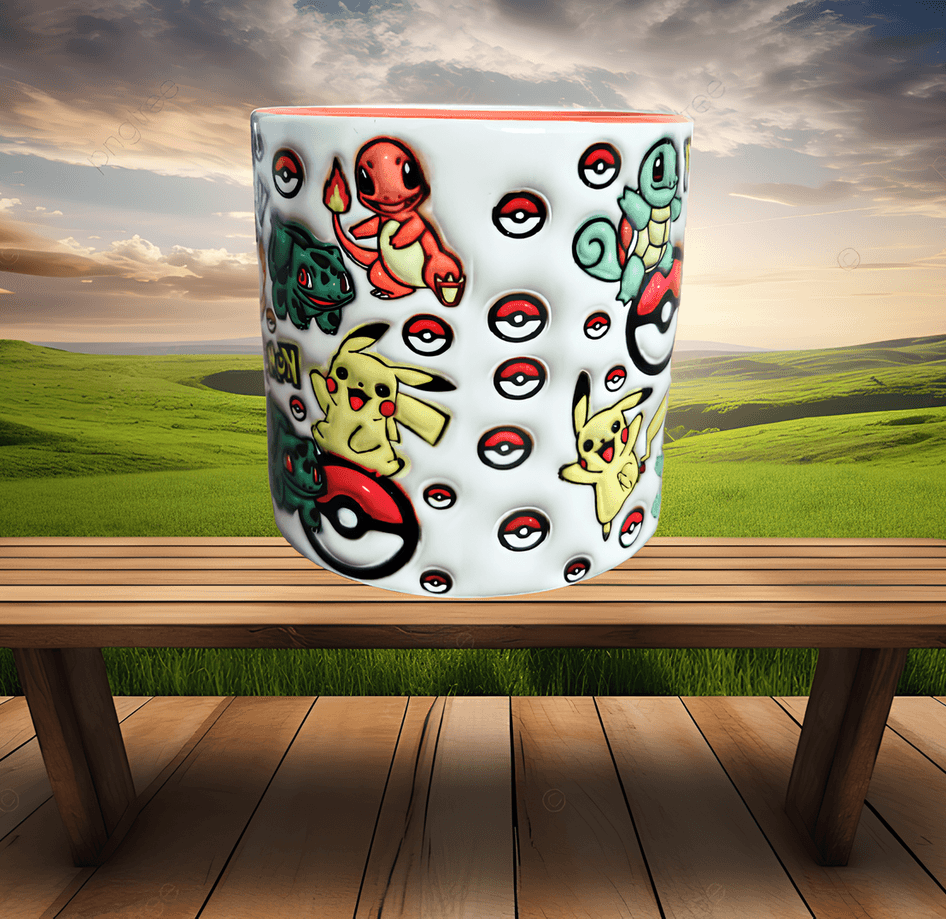 Pokemon Baskı Porselen Fincan