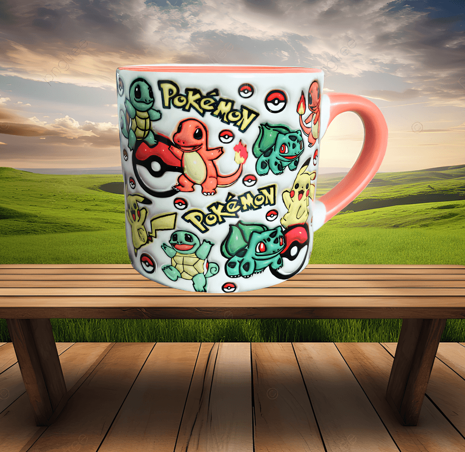 Pokemon Baskı Porselen Fincan