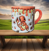 Pokemon Baskı Porselen Fincan