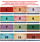 Kişiye özel baskı vintage metal plaka