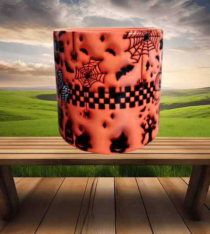 Halloween Baskı Porselen Fincan