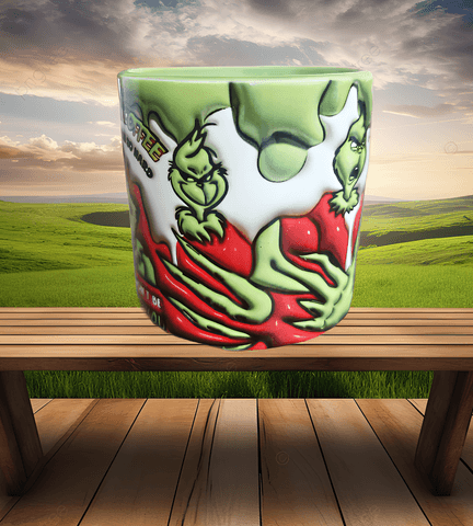 Grinch Baskı Porselen Fincan