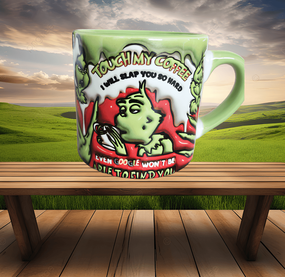 Grinch Baskı Porselen Fincan