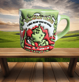 Grinch Baskı Porselen Fincan