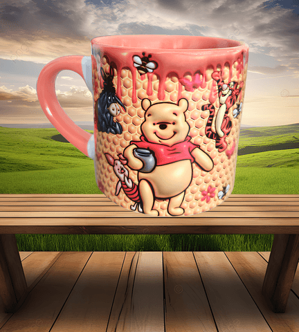 Winnie The Pooh Baskı Porselen Fincan